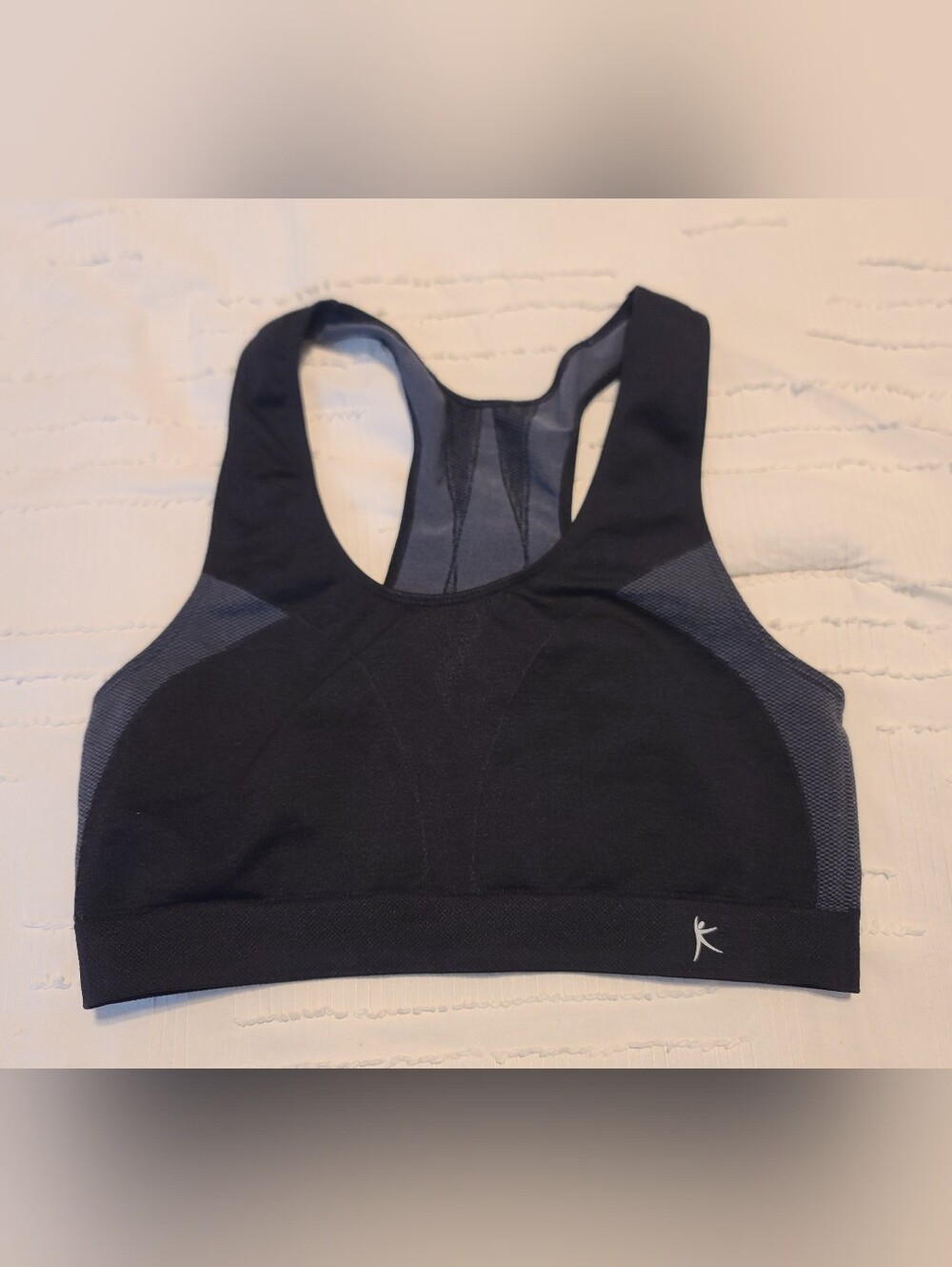 Danskin Now High Support Racerback Sports Bra L/G Black/Gray